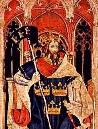 Image of King Arthur from the Christian Heroes Tapestry