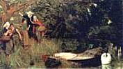 Painting: 'The Lady of Shalott' by Arthur Hughes