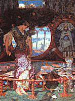 Painting: 'The Lady of Shalott' by William Holden Hunt